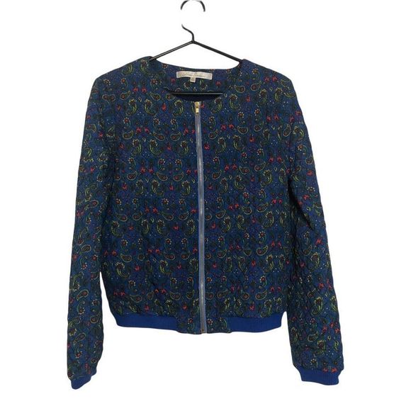 Lovers + Friends Quilted Paisley Bomber Jacket - Picture 2 of 4